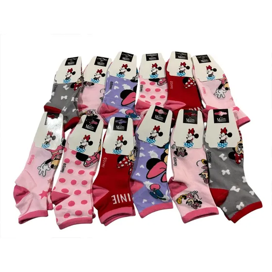 Pack 3 Par De Calcetines Niña Diseño Minnie Mouse De Disney