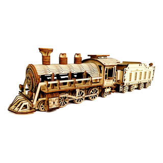 Express Train Kit De Modelo De Rompecabezas De Madera 3d De Express Train Kit De Modelo De Rompecabezas De Madera 3d De