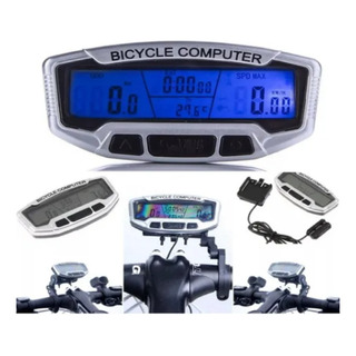 Velocímetro Computador Bike Wired Sem Fio Luz Noite 28 Funç. Velocímetro Computador Bike Wired Sem Fio Luz Noite 28 Funç.