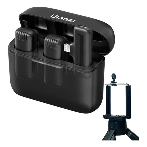 Microfone Ulanzi Sem Fio J12 Conector Usb Tipo C - 2 Mics | Frete