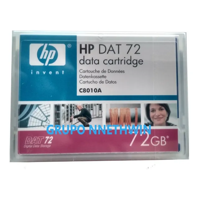 3 Cartuchos De Datos Hp  C8010a Dat 72, 170 M, Memoria 72 Gb