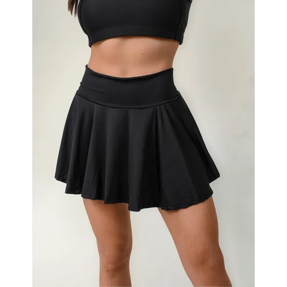 Pollera Con Short Y Volados Deportivo