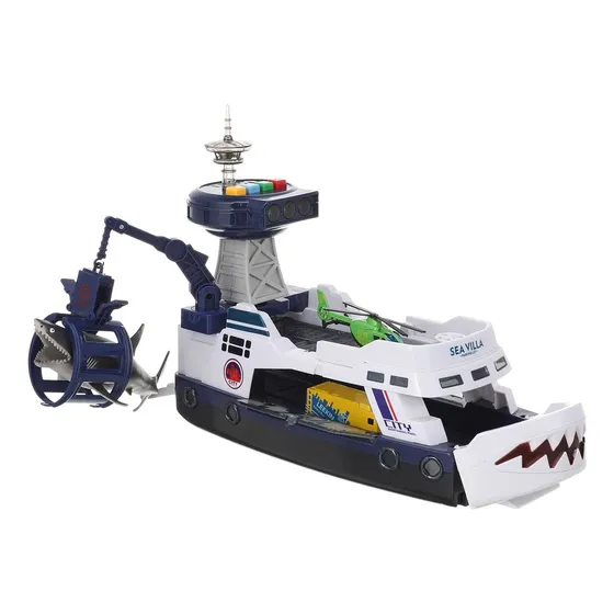 Ferry Barco Con Luz Y Sonido Para Niños Color Azul