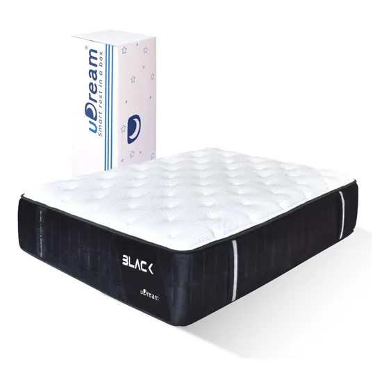 Colchón Memory Foam King Size En Caja Black Envío Gratis Color Negro/blanco