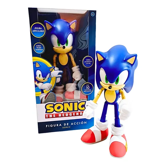 Muñeco Sonic The Hedgehog Articulable Habla Frases Original