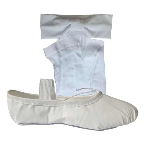 Sapatilha Meia Ponta Infantil C/ Meia-calça + Acessório, K3