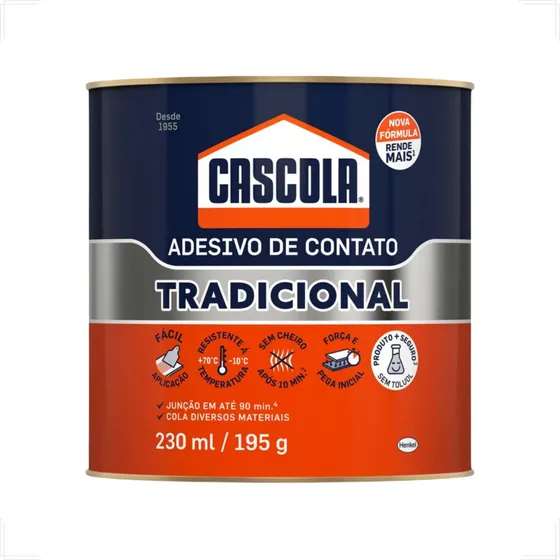 Cola De Contato Sem Toluol Cascola 195 Grs Tradicional