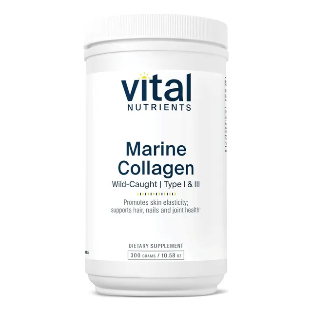 Colágeno Marino Tipo I Y Iii Vital Nutrients 300 Gr Sin Sabor