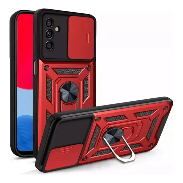 Funda Para Samsung A15 Armor Ring Defender + Vidrio Templado