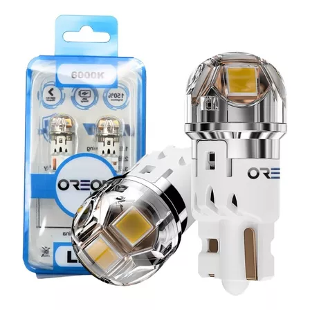 Oreonlight Bombilla Led T10 W5w 194 De 400 Lumenes, 6000 K,