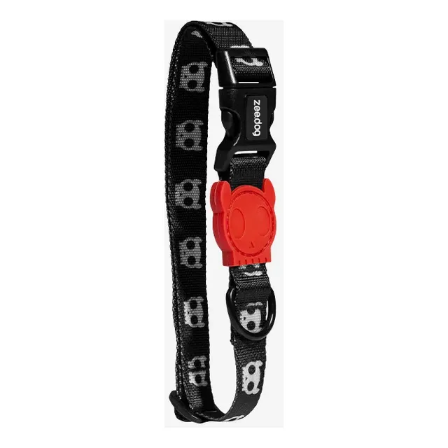 Collar Perro Premium Classic Color Zeedog Color Skull Calaveras Tamaño Del Collar S