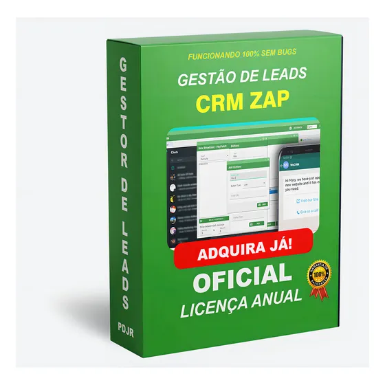 Software Comercial Crm Zap Versão 1.1 Trendingapps - Formato Digital Licença De 1 Anos