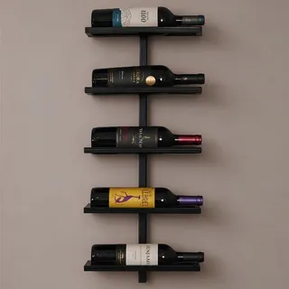 Splash Adega Industrial De Parede Suporte Para 5 Garrafas De Vinho Pr