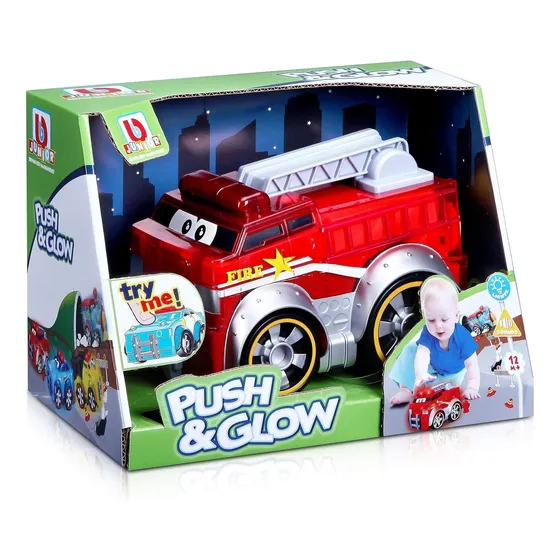Bb Junior Push & Glow Camión De Bomberos