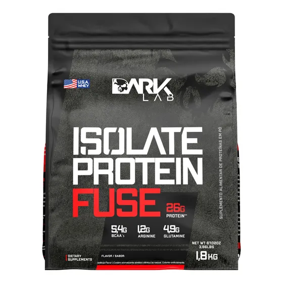 Suplemento Em Pó Dark Lab Isolate Protein Fuse Proteínas Sabor Baunilha Em Sachê De 1.8kg
