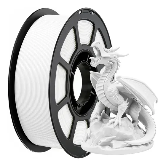 Filamento Petg Para Impresora 3d De 1.75 Mm ± 0.02mm/ 1 Kg Blanco