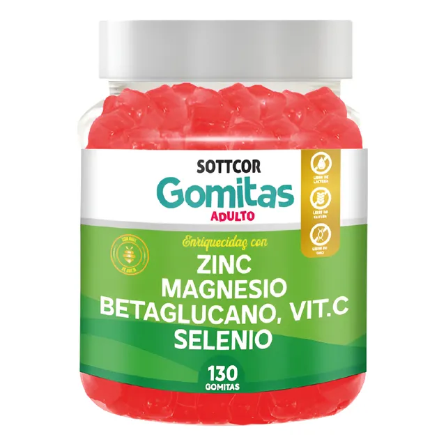 Zinc, Magnesio, Betaglucano, Vit.c Y Selenio Gomitas Sottcor