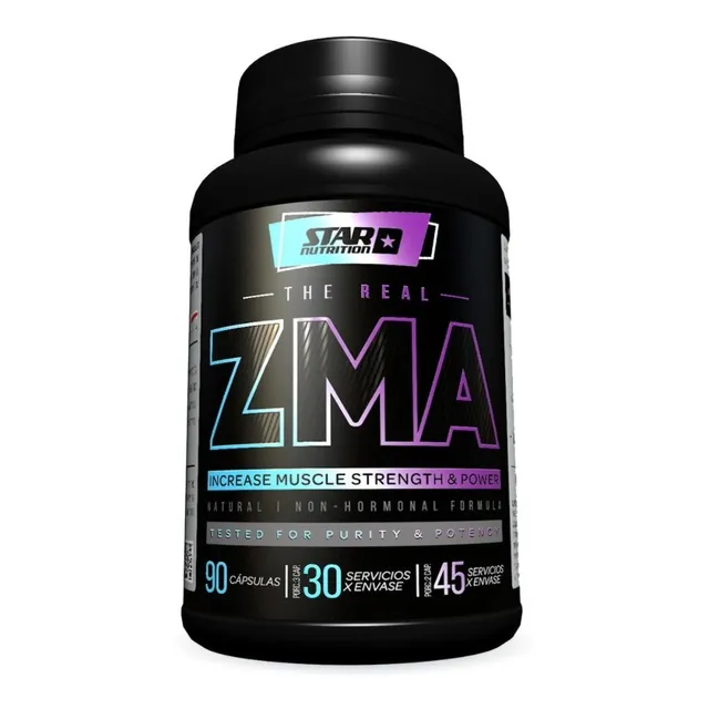 Zma Star Nutrition Zinc Magnesio Y Vitamina B6 X 90 Capsulas Sabor Sin Sabor