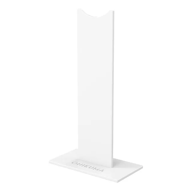 Soporte Base Gamer Audifonos Diadema Onikuma Basic Blanco