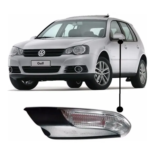 Pisca Seta Retrovisor Golf 2008 2009 2010 2011 2012 Esquerdo