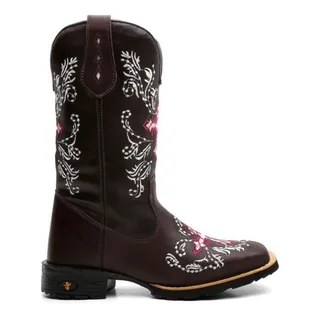 Botas Texas Boot's Country Texana Cruzeta Rosa Botas Texas Boot's Country Texana Cruzeta Rosa