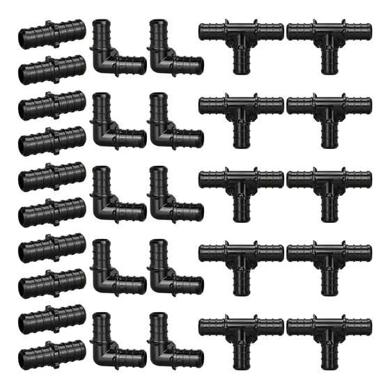 30 Conectores De Plástico Para Manguera Agua Fria Y Caliente