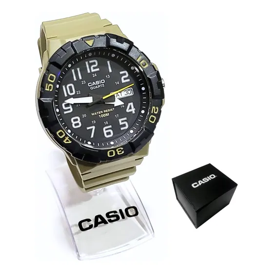 Relógio Casio Masculino Analógico Verde Mrw-210h-5avdf