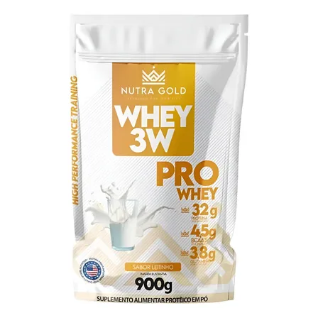 Nutra Gold Whey 3w Pro 32g De Proteina 900g - sabores
