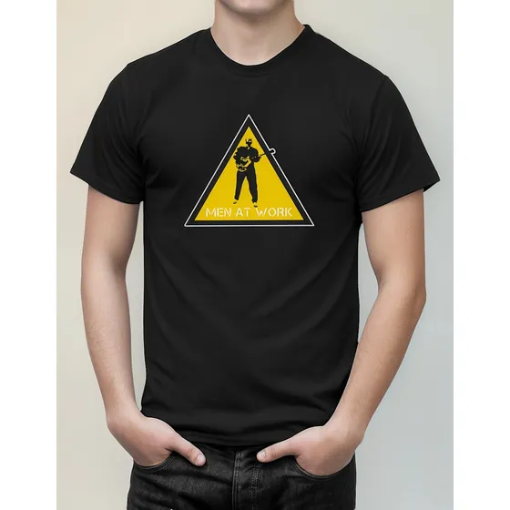 Camiseta Masculina Show Banda Men At Work Overkill  Rock 1
