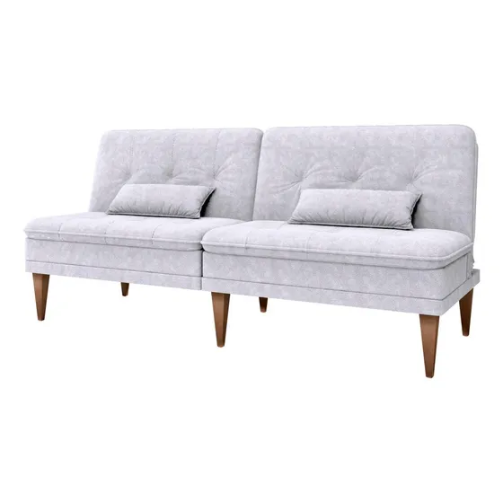 Sofá Cama Pietra Sala Quarto Decorativo Matrix Bege