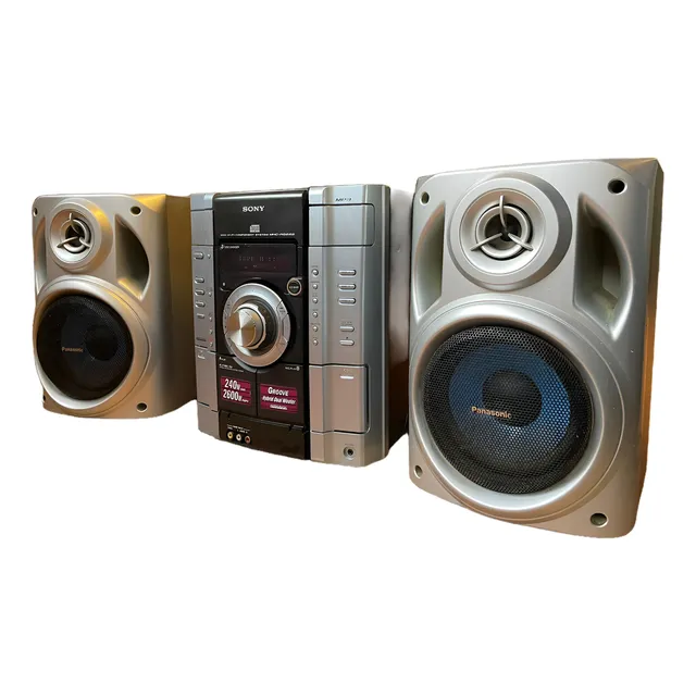 Minicomponente Sony Genezi Mhc-rg222 Cajas Panasonic Híbrido