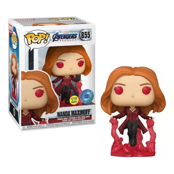 Funko Pop! Marvel: Avengers Endgame - Wanda Maximoff Glows #855 Pop In A Box Exclusive
