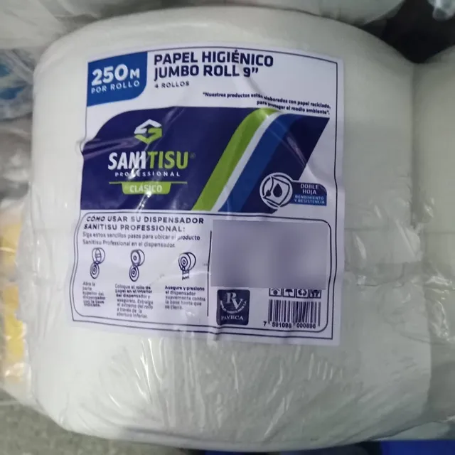 Papel Institucional 9 Pulgadas  4 Rollos 250 Mtrs