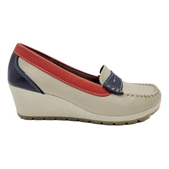 Zapatos Mocasines Mujer Dama Cuero Cómodos Forrados Mdz 410