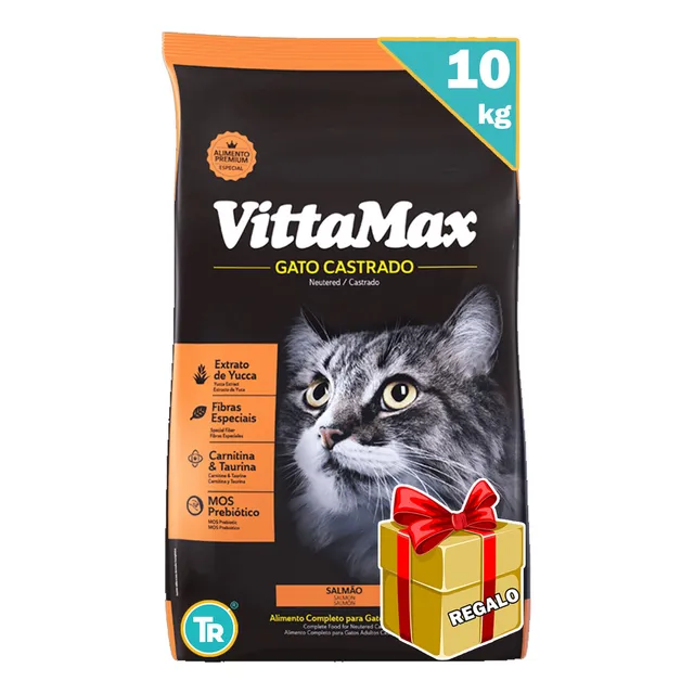 Ración Para Gato Vittamax Castrado + Obsequio Y Envío Gratis