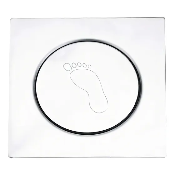 Solana Coladera Push Up De Acero Inoxidable Silver Modelo Andy De 15 Cm Rejilla Para Baño O Jardín Con Control De Desagüe Y Anti-olores
