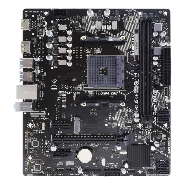 Tarjeta Madre Biostar Micro-atx, 64gb Ddr4 Para Amd, Neg /v