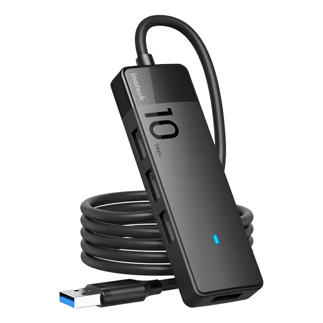Hub Usb - 4 Port Usb 3.2 Gen 2 10gbps - Pc/mac - Excelente