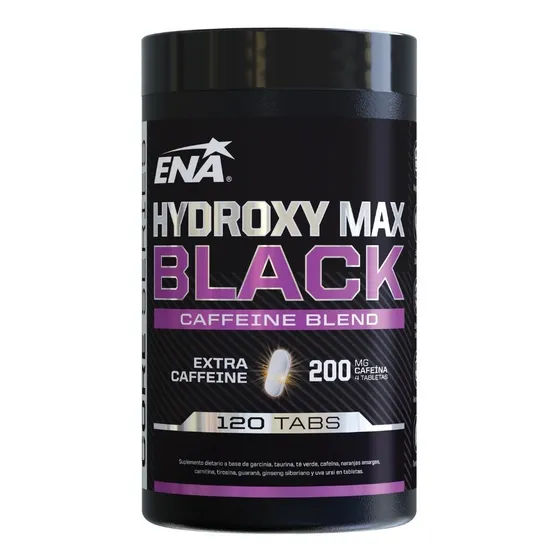 Hydroxy Max Black Ena X120 Tabs Quemador Con Cafeína