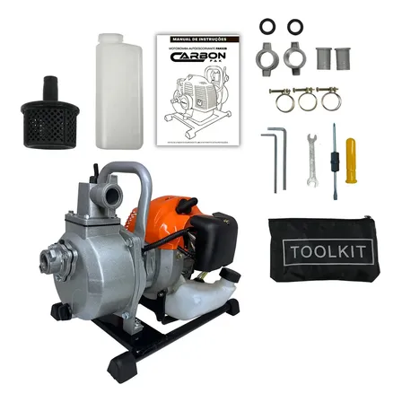 Motobomba Bomba D'agua Gasolina 1pol 52cc 2,5hp 25mca Fak52b