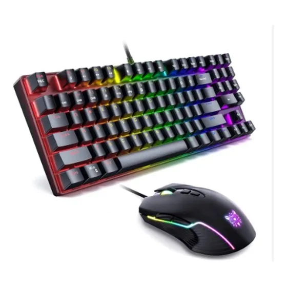 Combo Gamer Onikuma Mouse Gamer + Teclado Mecánico 60% 
