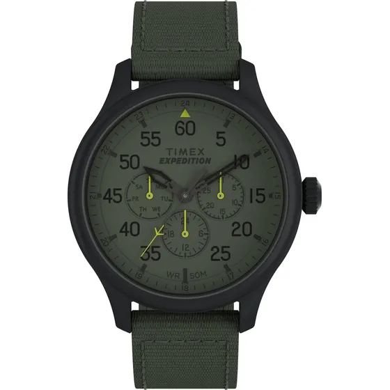 Reloj Timex Expedition Field Con Caja De 43 Mm Y Correa Verd