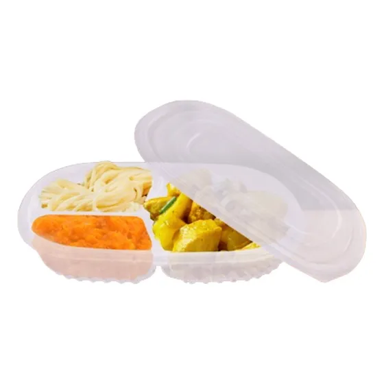 10u Marmita Descartável 3 Divisória Freezer Microondas 750ml