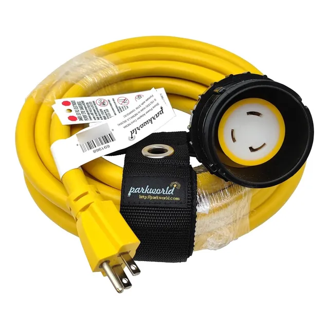 Cable Adaptador Shore 15a A 30a Rv/camper/marina 25 Pies