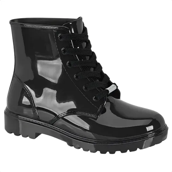 Bota Coturno Molekinha 2176100 Meninas Preto Inverno