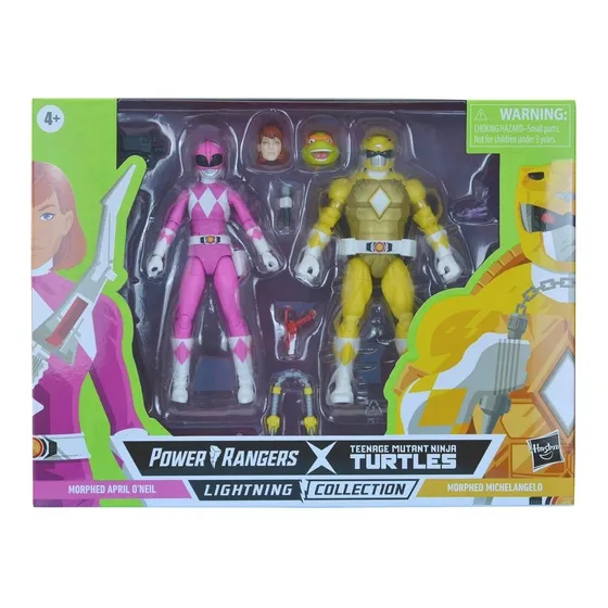 Power Rangers April & Michelangelo Lightning Collection