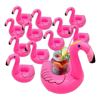 12pzs Portavasos Flamingo Inflable Fiesta Alberca Bebidas 12pzs Portavasos Flamingo Inflable Fiesta Alberca Bebidas