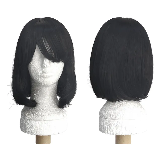 Peruca Curta Cosplay Long Bob C/ Franja Wig Cores Fantasia