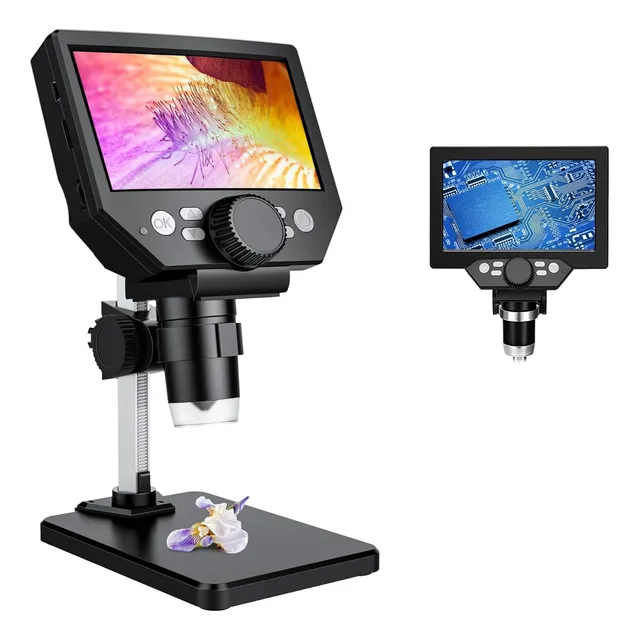 Microscopio Digital Portatil 1x-1000x Hd Lcd G1000 Recargabl