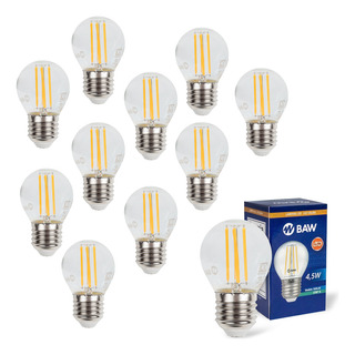 Pack X 10 Lampara Vintage Filamento Gota Led 4,5w Luz Cálida Pack X 10 Lampara Vintage Filamento Gota Led 4,5w Luz Cálida